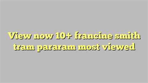 tram pararam francine|Tram Pararam .